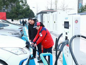 江津區(qū)最大的集中式新能源汽車快充充電站投用